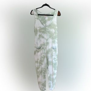 Smash + Tess Saturday Romper in Spearmint Tie Dye